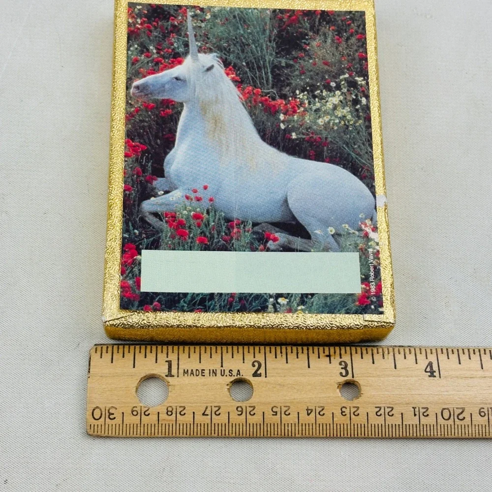 Vintage Antioch Unicorn Flowers 30 Bookplate Lot Partial Box Gummed Labels USA